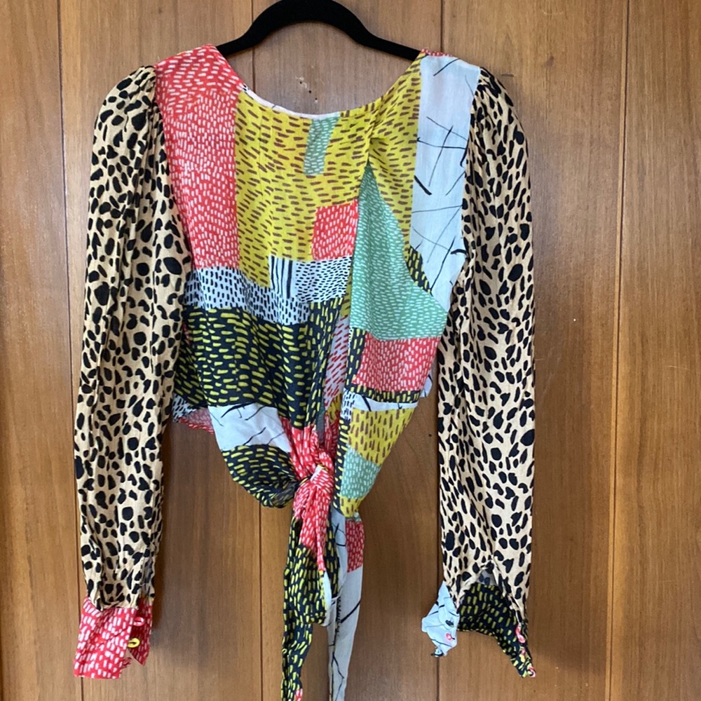 Bl^nk London multi pattern top